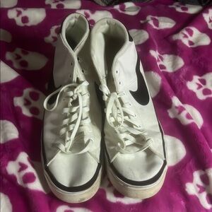 Nike White High-Top Sneakers